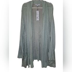 Liz Claiborne Open Front Cardigan – Sea Green – Size 3X – NWT